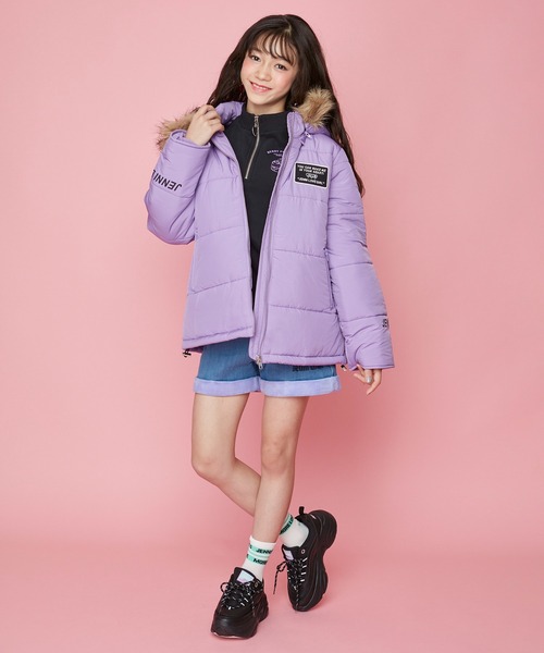 JENNI love（ジェニィラブ）の「ファーフード付き中綿コート