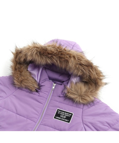 JENNI love（ジェニィラブ）の「ファーフード付き中綿コート（ダウン