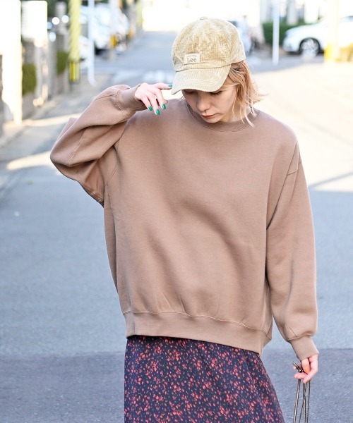 LUPILIEN（ルピリアン）の「クルーネックプルオーバー（Tシャツ/カットソー・レディース・ブラック/オフホワイト/ブルー/モカ/キャメル/ライトベージュ・FREE）」の3枚目の写真