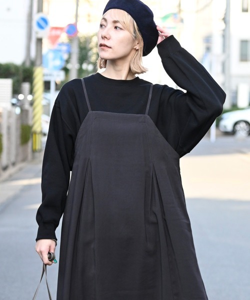 LUPILIEN（ルピリアン）の「クルーネックプルオーバー（Tシャツ/カットソー・レディース・ブラック/オフホワイト/ブルー/モカ/キャメル/ライトベージュ・FREE）」の20枚目の写真