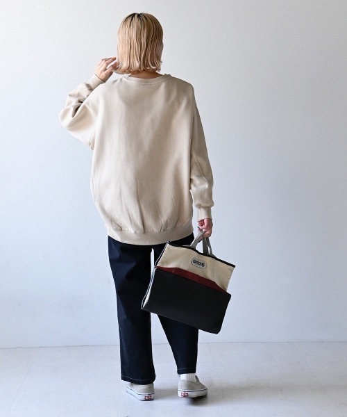 LUPILIEN（ルピリアン）の「クルーネックプルオーバー（Tシャツ/カットソー・レディース・ブラック/オフホワイト/ブルー/モカ/キャメル/ライトベージュ・FREE）」の17枚目の写真