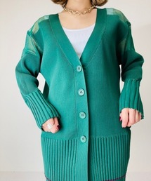 TEVALT | ラメシアー　ランダムリブカーディガン(カーディガン/ボレロ)