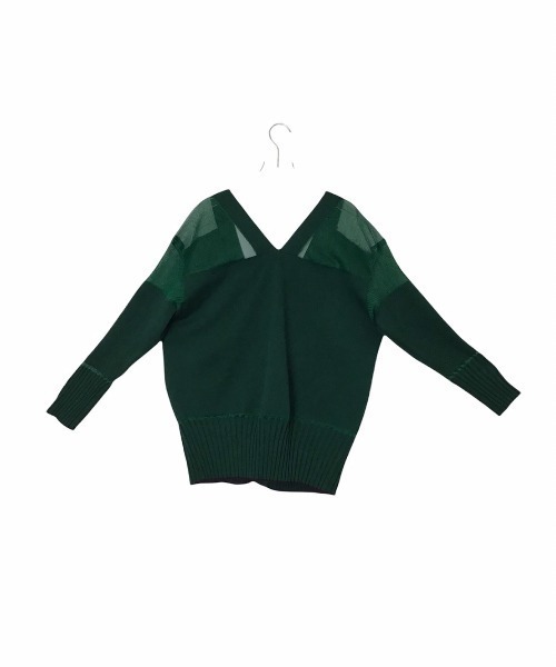 TEVALT（ヴァレット）の「ラメシアー　ランダムリブカーディガン（カーディガン/ボレロ・レディース・ブラック/グリーン/ブラウン/ブルー・38）」の18枚目の写真