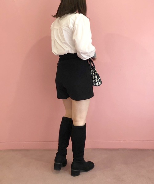 OLIVE des OLIVE（オリーブデオリーブ）の「チェック柄クレリックシャツ（シャツ/ブラウス・レディース・オフホワイト/ブラック/ベージュ・FREE）」の12枚目の写真