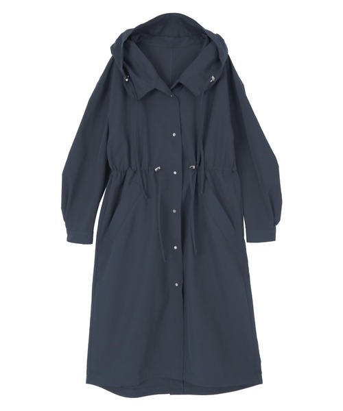 titivate（ティティベイト）の「ﾄﾞﾛｰｽﾄﾘﾝｸﾞﾃﾞｻﾞｲﾝﾎﾞﾘｭｰﾑﾗｲﾄｺｰﾄ（マウンテンパーカー・レディース・ラベンダー/アイボリー/ネイビー/ブルーグレー・M/S）」の7枚目の写真