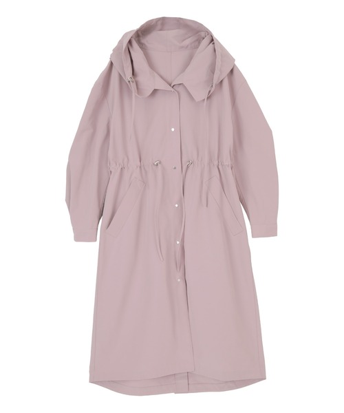 titivate（ティティベイト）の「ﾄﾞﾛｰｽﾄﾘﾝｸﾞﾃﾞｻﾞｲﾝﾎﾞﾘｭｰﾑﾗｲﾄｺｰﾄ（マウンテンパーカー・レディース・ラベンダー/アイボリー/ネイビー/ブルーグレー・M/S）」の8枚目の写真