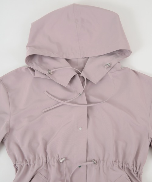 titivate（ティティベイト）の「ﾄﾞﾛｰｽﾄﾘﾝｸﾞﾃﾞｻﾞｲﾝﾎﾞﾘｭｰﾑﾗｲﾄｺｰﾄ（マウンテンパーカー・レディース・ラベンダー/アイボリー/ネイビー/ブルーグレー・M/S）」の20枚目の写真