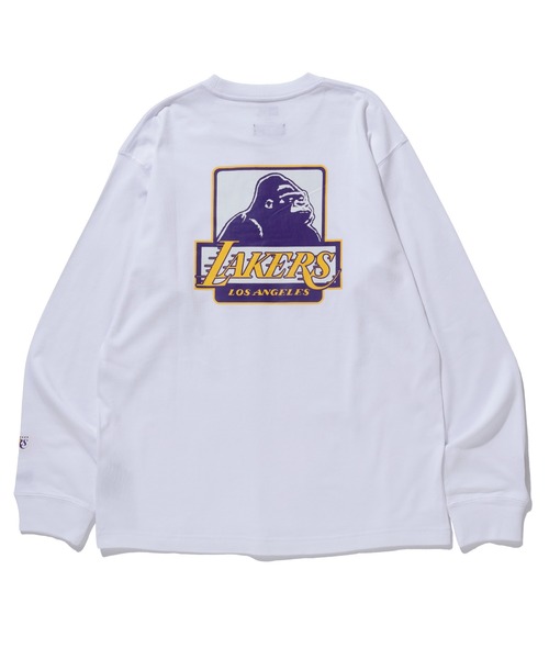 LAKERS Tシャツ X-LARGE グレー NBA Waffle LA Lakers Oversized T-Shirt | New Era Cap UK