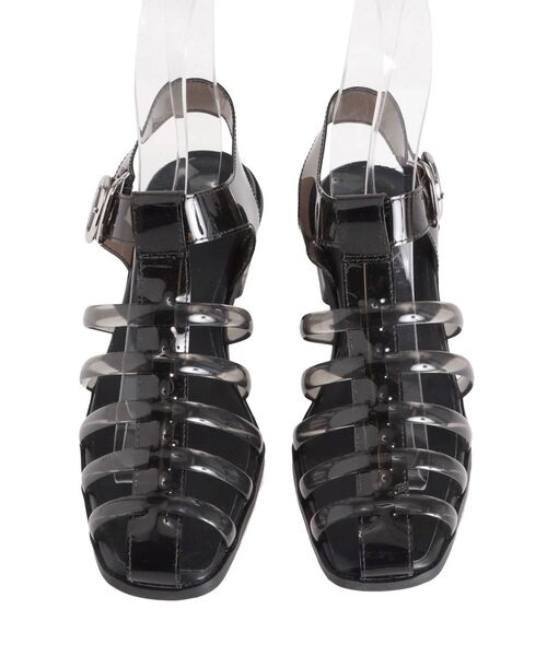 MERCURYDUO(マーキュリーデュオ)の「シースルーグルカサンダル(サンダル・レディース・ブラック/クリア・38/36)」の7枚目の写真