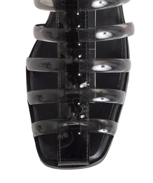 MERCURYDUO(マーキュリーデュオ)の「シースルーグルカサンダル(サンダル・レディース・ブラック/クリア・38/36)」の4枚目の写真