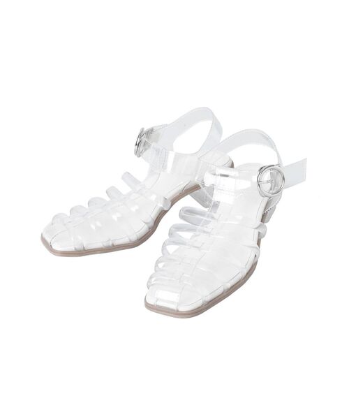 MERCURYDUO(マーキュリーデュオ)の「シースルーグルカサンダル(サンダル・レディース・ブラック/クリア・38/36)」の9枚目の写真