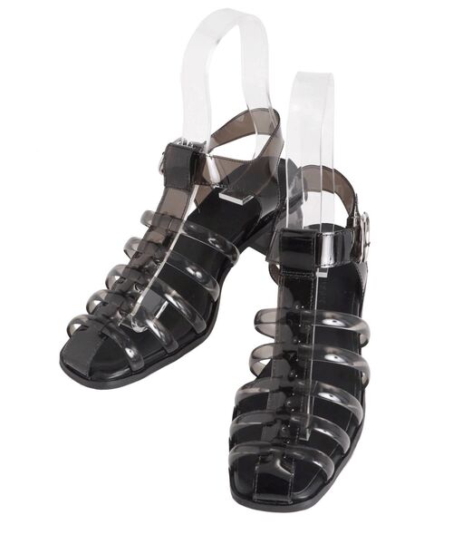 MERCURYDUO(マーキュリーデュオ)の「シースルーグルカサンダル(サンダル・レディース・ブラック/クリア・38/36)」の10枚目の写真