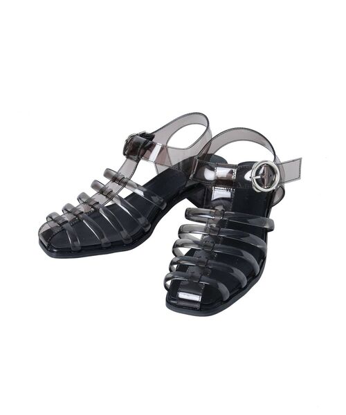 MERCURYDUO(マーキュリーデュオ)の「シースルーグルカサンダル(サンダル・レディース・ブラック/クリア・38/36)」の1枚目の写真
