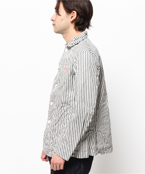 fennica Men's（フェニカメンズ）の「DANTON / ヒッコリーシングルボタンジャケット（カバーオール・メンズ・インディゴブルー・42/38/40）」の12枚目の写真