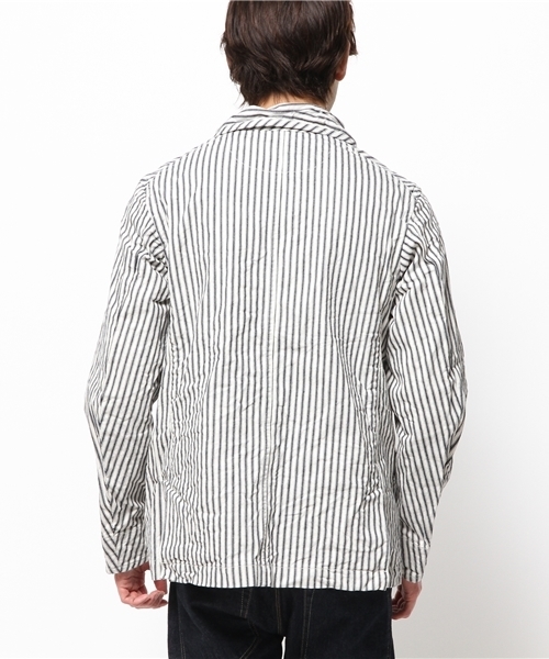 fennica Men's（フェニカメンズ）の「DANTON / ヒッコリーシングルボタンジャケット（カバーオール・メンズ・インディゴブルー・42/38/40）」の16枚目の写真