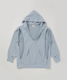 papier/パピエ/Brokenparker/grey パーカー　グレー　F papier（パピエ）の「papier/パーカー/Broken parker（パーカー