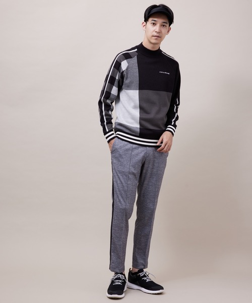 SEAL限定商品】 JUN&ROPE スラックス テクニカルプリントサイド