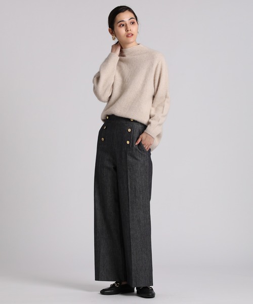 INED（イネド）の「スビンデニムワイドパンツ（デニムパンツ・レディース・インディゴブルー・11号/7号/9号）」の13枚目の写真