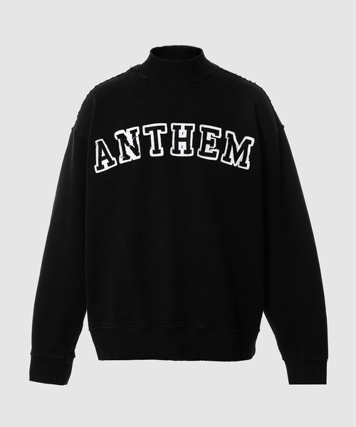 032c(ゼロスリーツーシー)の「OVERSIZED ANTHEM CREWNECK SWEATSHIRT(スウェット・メンズ・ブラック・M/L/XL)」の1枚目の写真