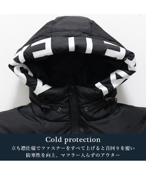 GOSTAR DE FUGA（ゴスタール ジフーガ）の「『GOSTAR DE FUGA/ゴスタール ジ フーガ』フードロゴプリント中綿ジャケット（ダウンジャケット/コート・メンズ・ホワイト/ブラック・M/L/XL）」の20枚目の写真