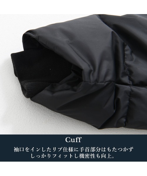 GOSTAR DE FUGA（ゴスタール ジフーガ）の「『GOSTAR DE FUGA/ゴスタール ジ フーガ』フードロゴプリント中綿ジャケット（ダウンジャケット/コート・メンズ・ホワイト/ブラック・M/L/XL）」の8枚目の写真