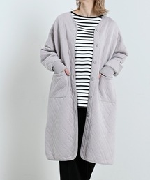 【LUPILIEN】カットキルティングノーカラージャケット