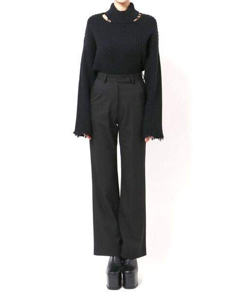 EMODA（エモダ）の「センタープレスパンツ（その他パンツ・レディース・ブラック/グレー・SMALL/MEDIUM）」の14枚目の写真