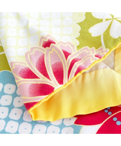 KYOETSU（キョウエツ）の「ガールズ CCM D 袴4点セット ( 二尺袖 + 帯 + 袴 + 襦袢 )（着物・キッズ・パープル系その他/ロイヤルブルー/グレー系その他/グレー系その他2/ホワイト系その他/イエロー系その他/ブルー系その他2/ベージュ系その他/黄緑系/ピンク系その他/グリーン系その他/ブルー系その他・84/80/87/91）」の18枚目の写真