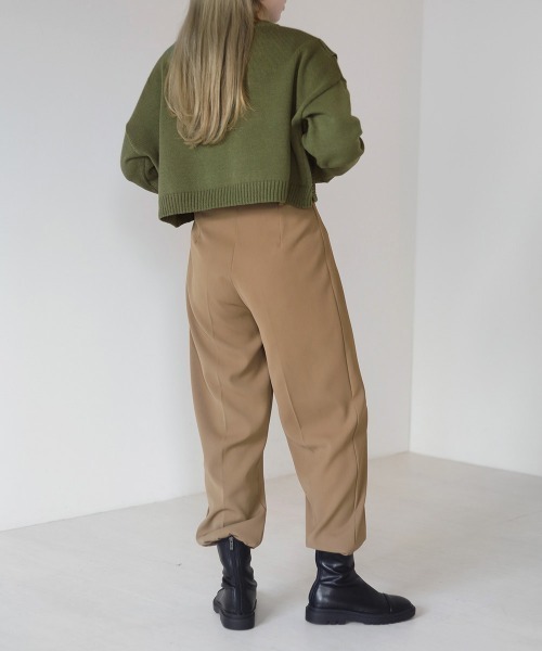 Bab（バブ）の「リブニットトップスワンピースセット（ワンピース・レディース・ブラック/ベージュ/グリーン・M）」の13枚目の写真