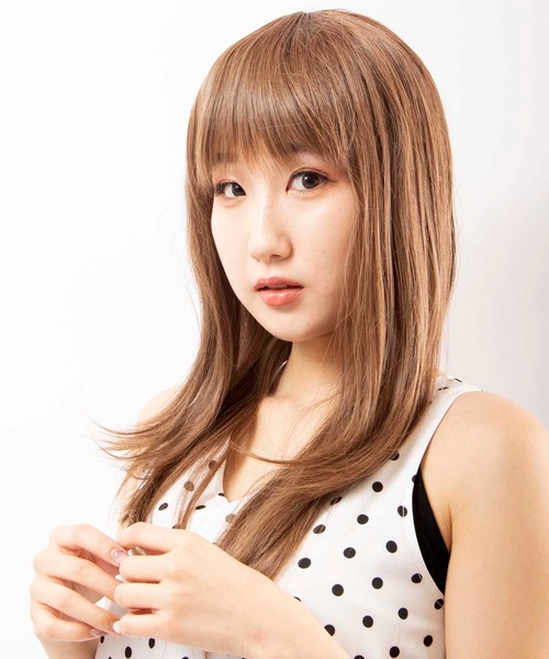 FUNALIVE(ファンアライブ)の「耐熱 ロングシャギー つむじ人工肌 フルウィッグ(ウィッグ・レディース・A/B/C/D/E/F/G/H/I/J/K/L/M/N・FREE)」の14枚目の写真