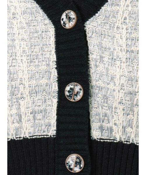 RESEXXY（リゼクシー）の「ツイードニットカーデ【セットアップ着用可能】（カーディガン/ボレロ・レディース・ブラック/グリーン/ラベンダー・FREE）」の13枚目の写真