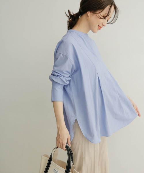URBAN RESEARCH DOORS(アーバンリサーチドアーズ)の「コットンワッシャーチュニックシャツ(シャツ/ブラウス・レディース・オフホワイト/ブルー・1)」の19枚目の写真
