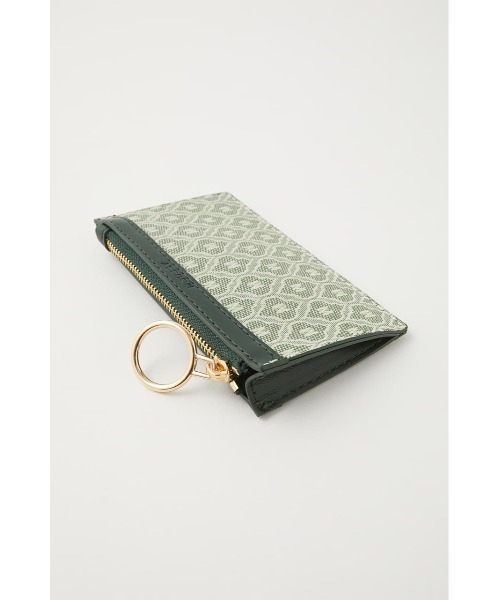 MOUSSY（マウジー）の「MONOGRAM カードホルダー（カードケース・レディース・ライトグリーン/ブラウン・FREE）」の4枚目の写真