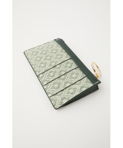 MOUSSY（マウジー）の「MONOGRAM カードホルダー（カードケース・レディース・ライトグリーン/ブラウン・FREE）」の5枚目の写真