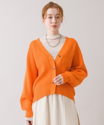 cloche リブカーディガン