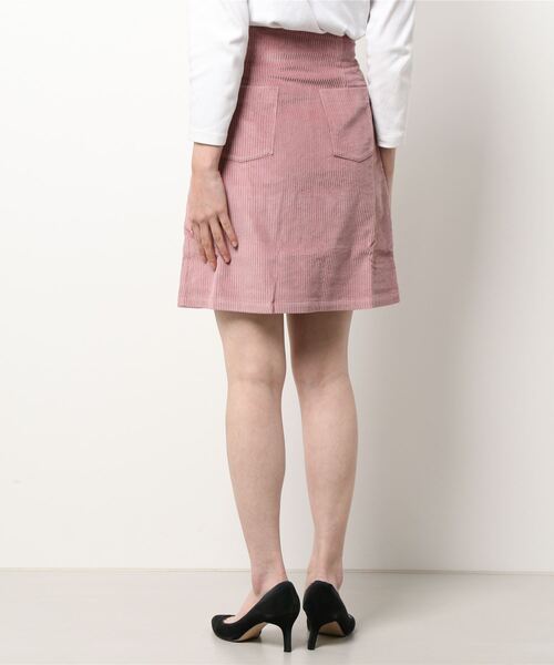 lissi Boutique（リージーブティック）の「【lissi Boutique】ハイウエストコーデユロイ台形スカート（スカート・レディース・ピンク・FREE）」の10枚目の写真