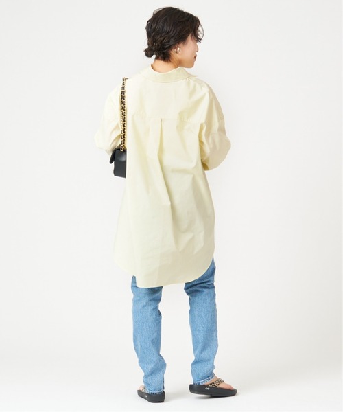 U by SPICK&SPAN（ユーバイスピックアンドスパン）の「ワイドスリーブ オーバーシャツ◆（シャツ/ブラウス・レディース・イエロー/レッド・FREE）」の10枚目の写真