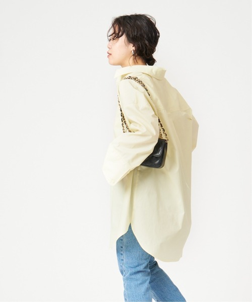 U by SPICK&SPAN（ユーバイスピックアンドスパン）の「ワイドスリーブ オーバーシャツ◆（シャツ/ブラウス・レディース・イエロー/レッド・FREE）」の15枚目の写真