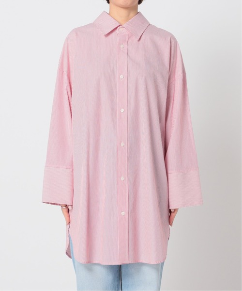 U by SPICK&SPAN（ユーバイスピックアンドスパン）の「ワイドスリーブ オーバーシャツ◆（シャツ/ブラウス・レディース・イエロー/レッド・FREE）」の16枚目の写真
