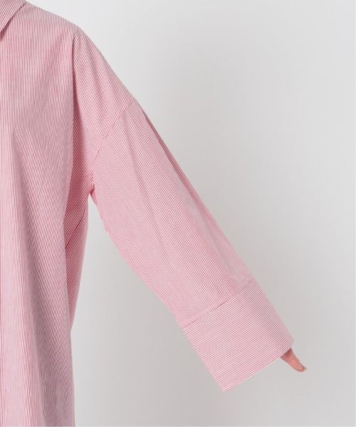 U by SPICK&SPAN（ユーバイスピックアンドスパン）の「ワイドスリーブ オーバーシャツ◆（シャツ/ブラウス・レディース・イエロー/レッド・FREE）」の21枚目の写真