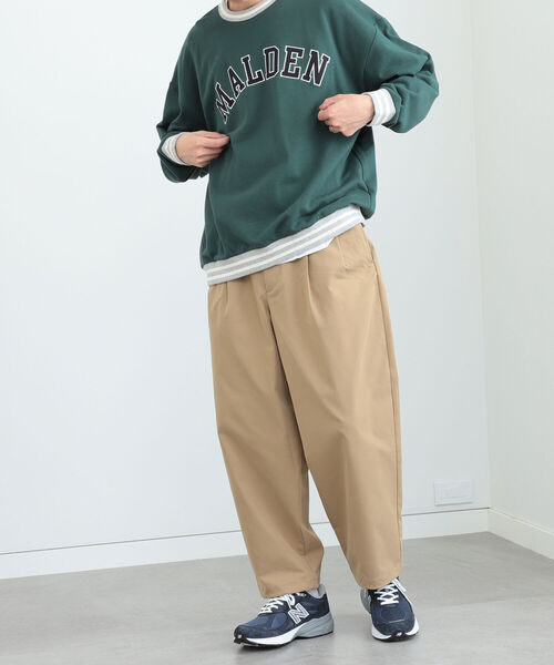 BEAMS HEART(ビームスハート)の「BEAMS HEART / ロゴ ライン ビッグ スウェット(スウェット・メンズ・ブルー系その他/グリーン・SMALL/LARGE/MEDIUM)」の3枚目の写真