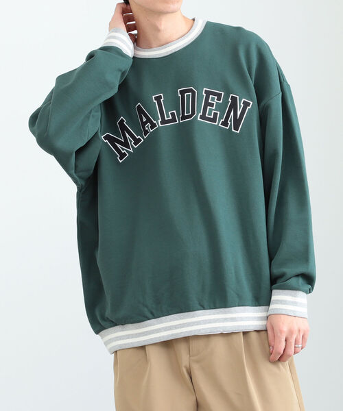 BEAMS HEART(ビームスハート)の「BEAMS HEART / ロゴ ライン ビッグ スウェット(スウェット・メンズ・ブルー系その他/グリーン・SMALL/LARGE/MEDIUM)」の5枚目の写真