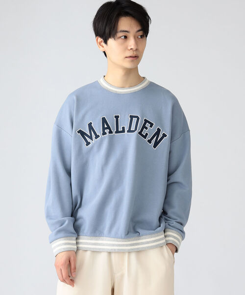 BEAMS HEART(ビームスハート)の「BEAMS HEART / ロゴ ライン ビッグ スウェット(スウェット・メンズ・ブルー系その他/グリーン・SMALL/LARGE/MEDIUM)」の6枚目の写真
