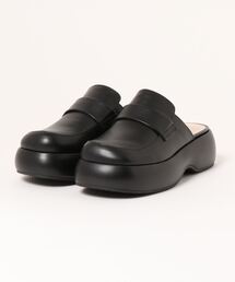 CHARLES & KEITH | ローリー プラットフォームペニーローファーミュール / Rory Platform Penny Loafer Mules(サンダル)