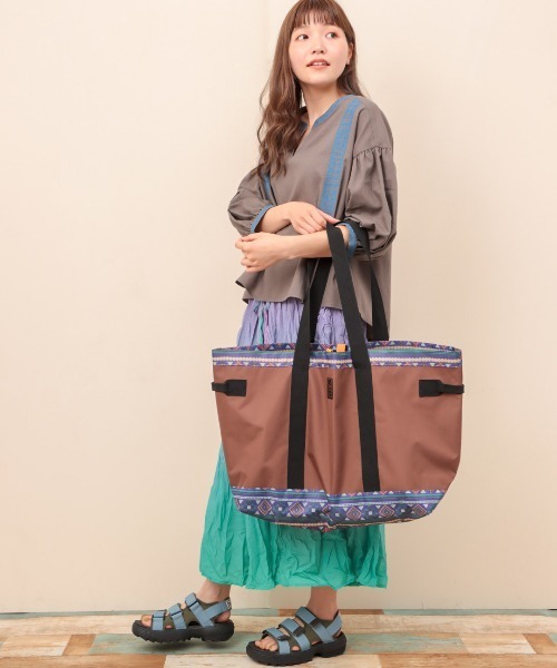 チチカカ（チチカカ）の「アウトドアビッグトートバッグ（トートバッグ・レディース・ブラウン/イエロー系その他・FREE）」の20枚目の写真