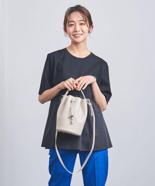 TOFF&LOADSTONE（トフアンドロードストーン）の「【別注】＜TOFF&LOADSTONE（トフアンドロードストーン）＞LANTERN ショルダーバッグ（ショルダーバッグ・レディース・ブラック/ベージュ・FREE）」の2枚目の写真