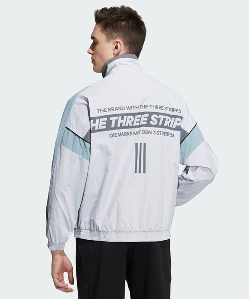 adidasナイロンジャケット　リブ付き　モノトーン　黒白グレー2XL メンズ 楽天市場】90s 大きいサイズ XL 人気 モノトーン □ ADIDAS