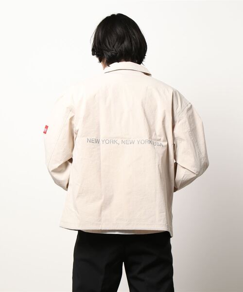 Manhattan Portage（マンハッタンポーテージ）の「Coach Jacket（ナイロンジャケット・メンズ・ネイビー/アイボリー/チャコール・MEDIUM/LARGE）」の19枚目の写真