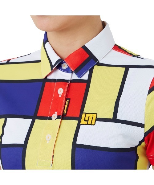 Loudmouth(ラウドマウス)の「LOUDMOUTH/ラウドマウス ゴルフウェア 総柄 吸汗速乾 UVカット 接触冷感 ボタンダウン 半袖 ポロシャツ(ポロシャツ・レディース・ブルー系その他/その他/ライトグリーン系/マルチ/ネイビー系/ホワイト系その他・M/L/S/LL)」の20枚目の写真