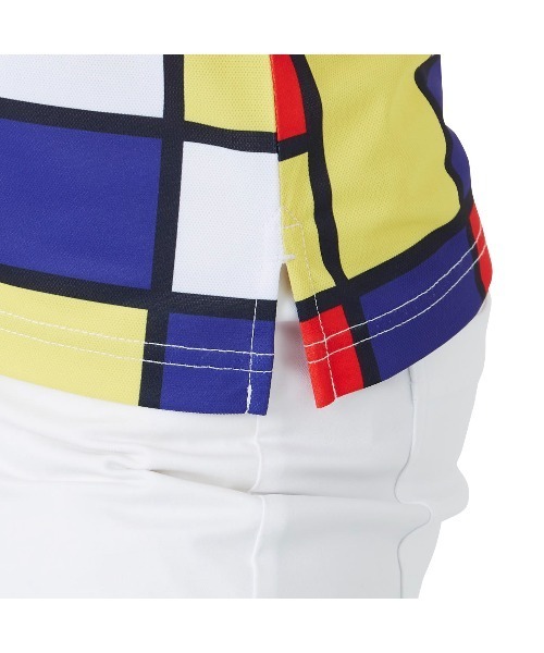 Loudmouth(ラウドマウス)の「LOUDMOUTH/ラウドマウス ゴルフウェア 総柄 吸汗速乾 UVカット 接触冷感 ボタンダウン 半袖 ポロシャツ(ポロシャツ・レディース・ブルー系その他/その他/ライトグリーン系/マルチ/ネイビー系/ホワイト系その他・M/L/S/LL)」の21枚目の写真